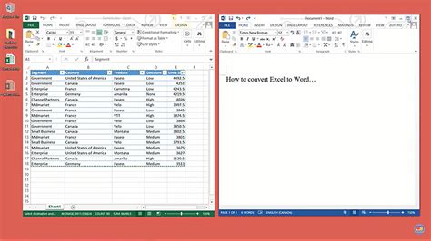 excelをwordに変換：データの可視化と文書作成の融合